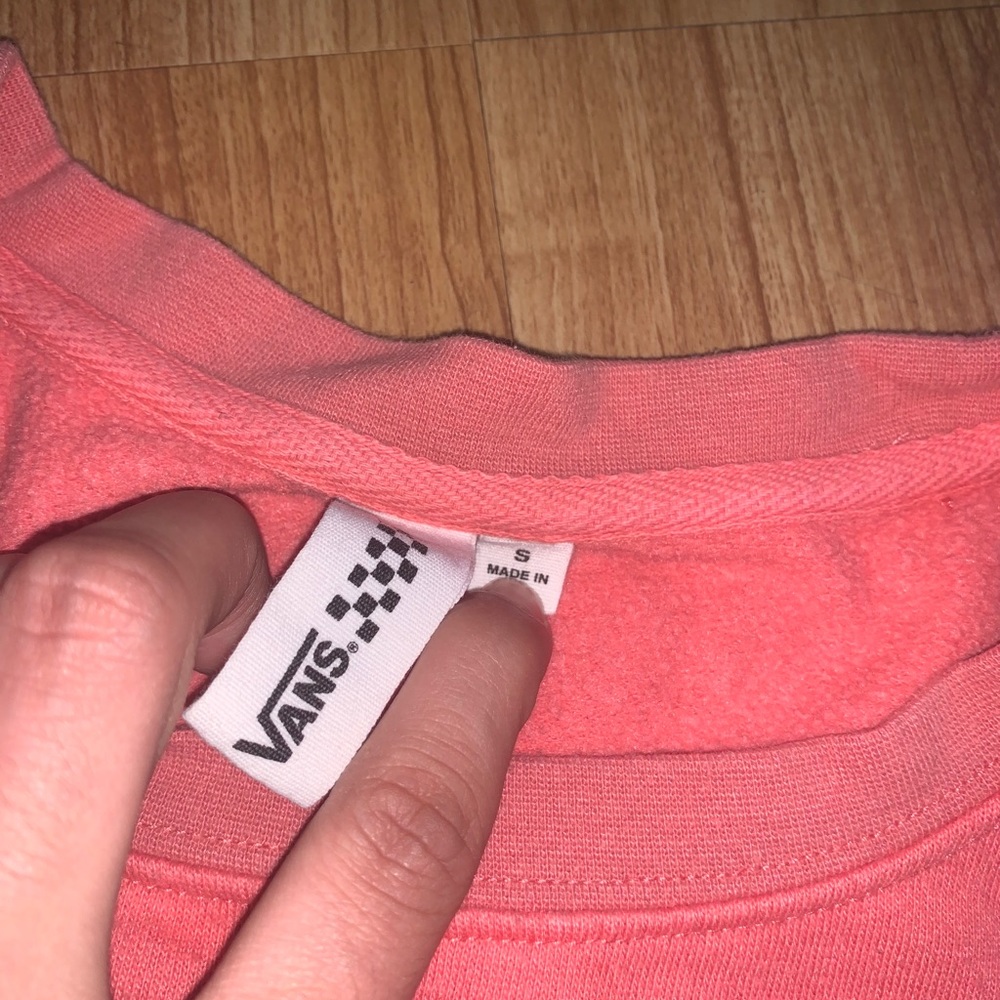 VANS CROP CREW NECK SWEATER💞